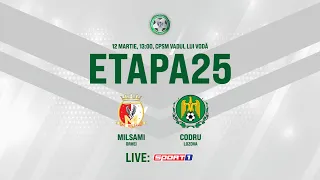 LIVE: DIVIZIA NAȚIONALĂ,Etapa 25, FC MILSAMI  - CS CODRU  12.03.2021, 13:00