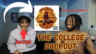 MADE A KANYE HATER LISTEN TO THE COLLEGE DROPOUT FOR THE FIRST TIME (he actually liked it😱)