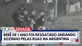 Bebê foge e é resgatado engatinhando na rua de madrugada | Bora Brasil