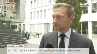 Landtagswahl Nordrhein-Westfalen: Interview mit Christian Lindner am 15.05.17