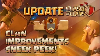 CLASH OF CLANS UPDATE! Sneak Peek #2 - Clan Improvements! CoC Home Village October 2017 Update!