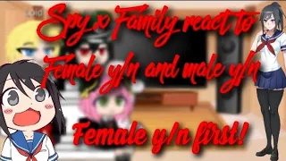 Spy x family react to female y/n and male y/n || female y/n! || || TRASP ||