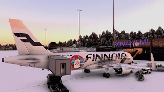 Flying home for Christmas | Rovaniemi - Helsinki | A320 | Microsoft Flight Simulator 2020