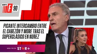 "BOCA FESTEJÓ EL EMPATE": Ruggeri se cruzó con More Beltrán en #ESPNF90 tras el Superclásico