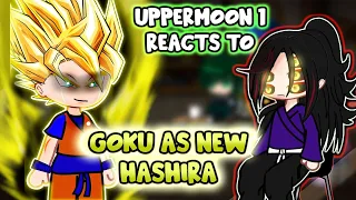 Uppermoon/Kokushibo Reacts to Goku As New Hashira |Demon Slayer/DBZ Super| || Gacha Club ||