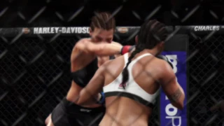 Simulation Of Joanna Jedrzejczyk-Jessica Andrade At UFC 211 | ESPN