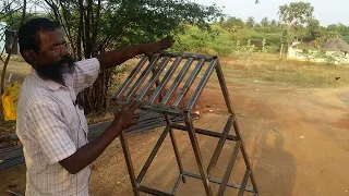 How to make steel stool in tamil | DIY Metal Chair Ladder | making a modern stool