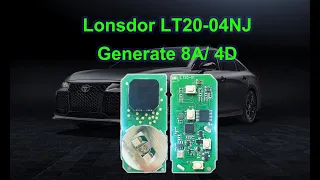 How to Generate Lonsdor LT20-04NJ 8A+4D Toyota & Lexus Smart Key? - Cardiagtool