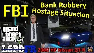 FBI Bank Robbery Hostage Situation - Night Patrol | GTA 5 LSPDFR Episode 384