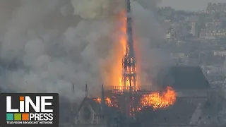 Notre-Dame de Paris incendie catastrophique / Paris - France 15 avril 2019