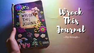 wreck this journal flip through #1 || emma.wtj