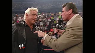 WWE Raw 2/4/2002 IN THE RING Vince McMahon &  Ric Flair The nWo