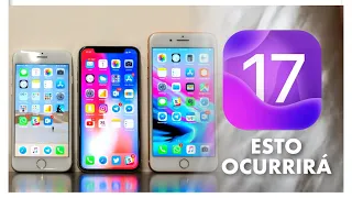 ¿Que pasará si los iPhone 8 y iPhone X no suben a iOS 17 ?