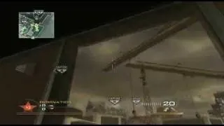 Crazy Knife throw across the map (MW2)