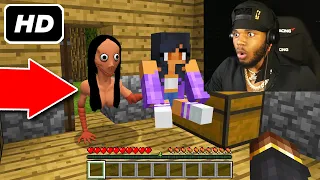 SHE *FREAKED* When SHE SAW THIS in Minecraft (THE MOVIE)