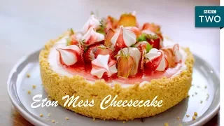 Eton Mess Cheesecake | Nadiya's British Food Adventure: Episode 1 - BBC Two