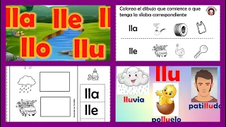 #18 COMO ENSEÑAR A LEER Y ESCRIBIR  LAS  SÍLABAS CON LA LETRA LL