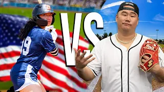 Team USA Women's Baseball Challenged Me!