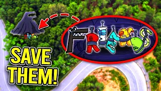 DRONE CATCHES ALPHABET LORE CAVE!! *ALPHABET LORE SAD ENDING*