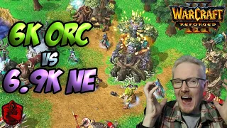 6k Orc vs 6.9k Night Elf (Warcraft 3 Reforged)