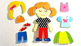 Learn How to Get Dress with Play Dolls | Learn Colors, Clothes, and Weather Kids Video