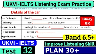UKVI IELTS Listening Practice Test 2024 With Answers [ Test - 32 ]