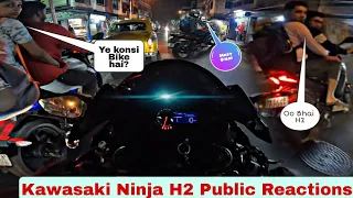 Kawasaki Ninja H2 Public Reactions ❤🙈