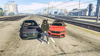 Mercedes e63s REST VS BMW M5 competition LCI GTA 5 RP RADMIR