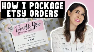 How I Package My Etsy Orders (Cute Packaging Ideas)!