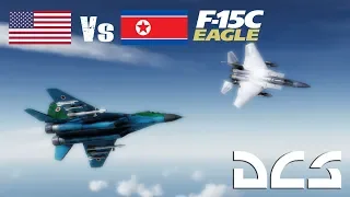 DCS: 6 North Korean Migs vs F15 Eagle TWS BVR/Dogfight