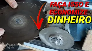 Como Fazer Afiação No Disco Serra Circular Makita 5806NH Com Disco De Lixa Diamantada Passo a Passo