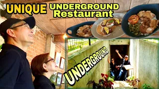 Dinadayong UNDERGROUND RESTAURANT Kakaiba Ito! Burrow Cafe.