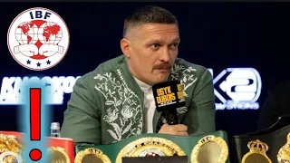 BREAKING NEWS ⚠️ OLEKSANDR USYK HAS OFFICIALLY REQUESTED FOR AN EXCEPTION TO KEEP IS IBF TITLE