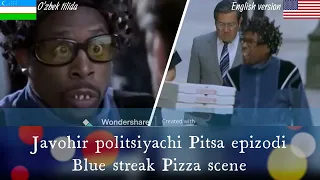 Guvohnomani o'g'irlash sahnasi Stealing ID Javohir politsiyachi Pitsa epizodi/BlueStreak Pizza scene