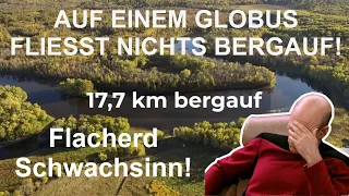 Flüsse fließen nicht bergauf! Flacherdblödsinn debunked