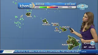 Warm day ahead, with breezy trade winds expected