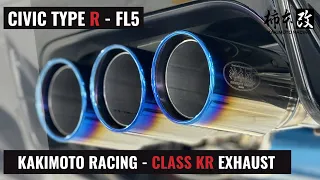 KAKIMOTO RACING (柿本改) CLASS KR EXHAUST // FL5 CIVIC TYPE R