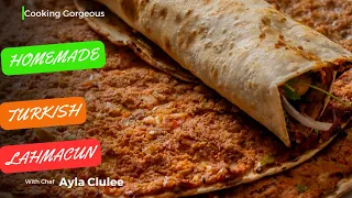 Learn How to Make Homemade Lahmacun - Turkish Pizza | The Famous Turkish Street Food