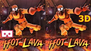 Hot Lava 3D video SBS VR box google cardboard