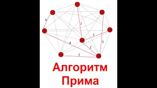 Алгоритм Прима: поиск остовного дерева.