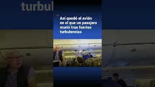 🔴✈️ Así quedó el avión en el que un pasajero murió tras fuertes turbulencias