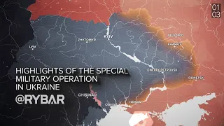 RYBAR: Ukraine War Map, March 1st