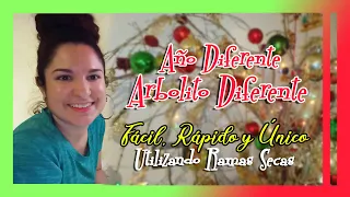 🎄CÓMO HACER UN ARBOLITO DE NAVIDAD CON RAMAS SECAS? FÁCIL, HERMOSO Y DIFERENTE 🎅 | AlejaDiazR