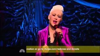 Christina Aguilera ,HD, Beautiful   ,Live  Hurricane Sandy  Coming Together ,HD 1080p