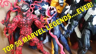 MY TOP 50 MARVEL LEGENDS Action Figure LIST! .... THIS IS TOUGH!!