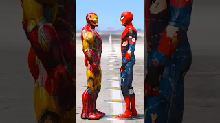 GTA V : ZOMBIE SPIDER-MAN VS IRONMAN MATCH, WHO IS RICHER ? S02 🤑 #shorts #gta5