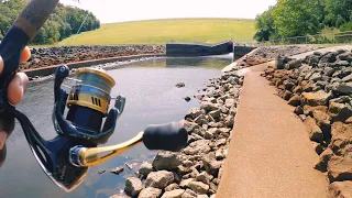 East Fork Lake Spillway Fishing For Anything That Bites