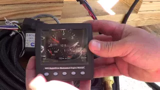 Engine test with a DigitalView Cummins mechanical engine digital display