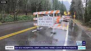 Heavy rain causes landslides in NW Oregon