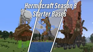 ALL Hermitcraft Season 8 Starter Bases!